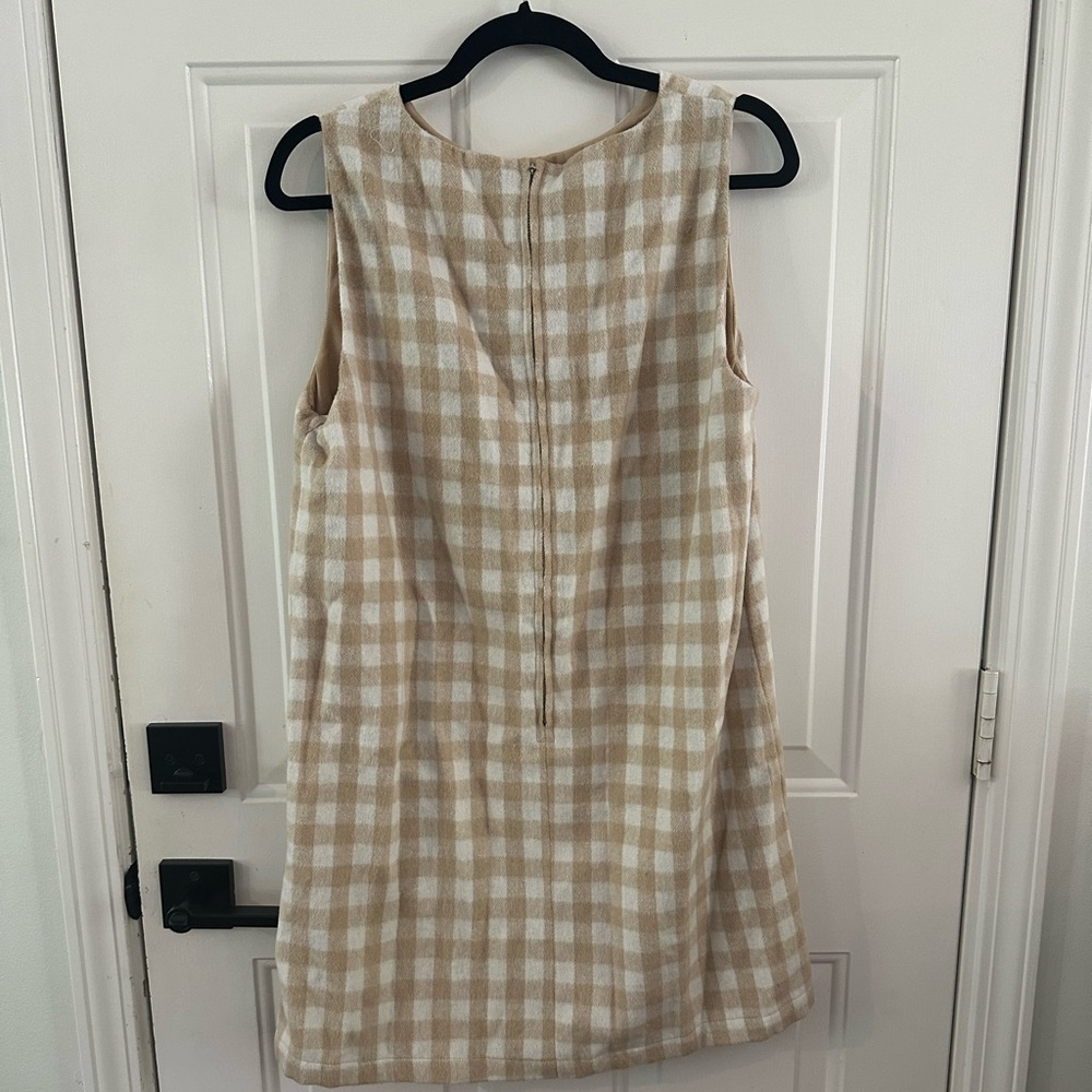 Red Dress Boutique Fall Cream Gingham Dress